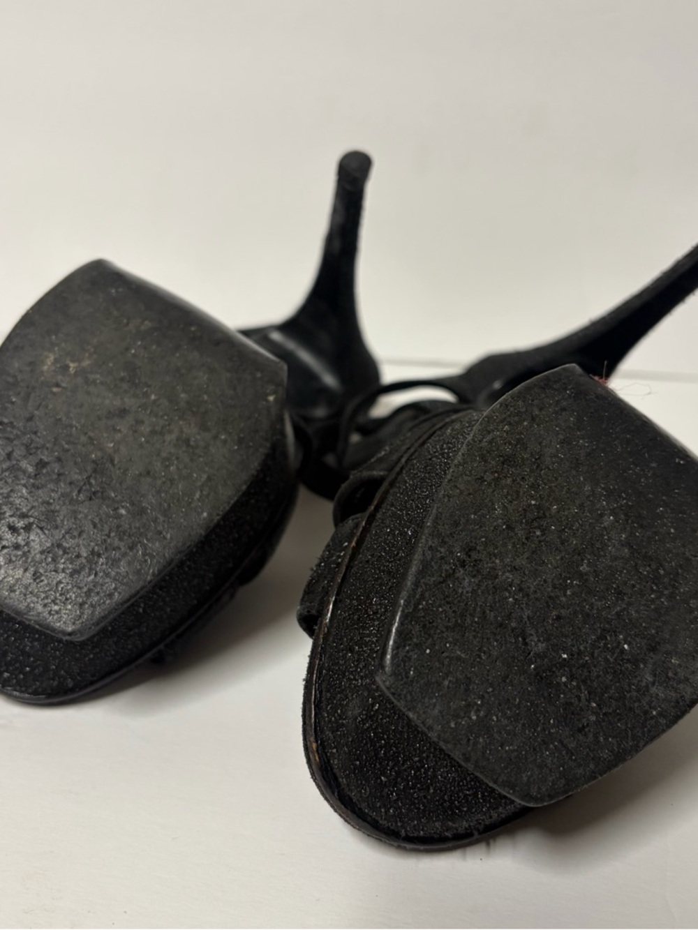 Saint Laurent Tribute 105 Platform Sandals Calfskin Black size 39.5 - Picture 10 of 13